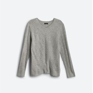 FATE | L | CABLE PULLOVER | GREY